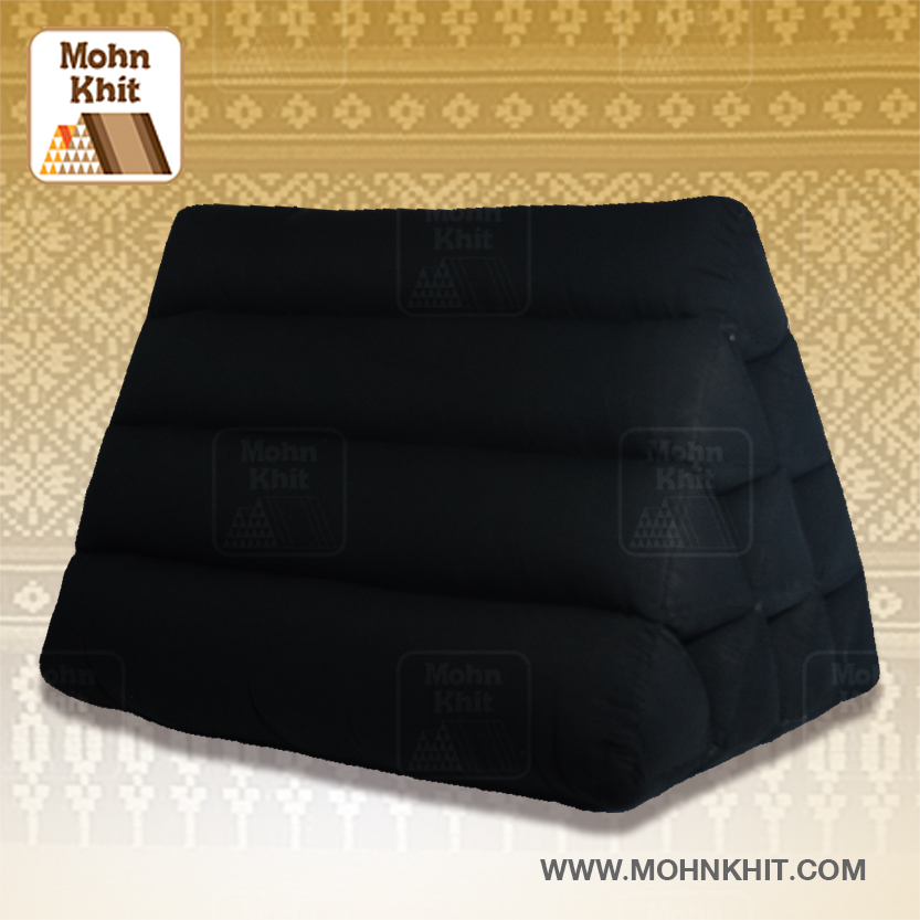 หมอนสามเหลี่ยม10ช่องจัมโบ้และคาดผ้าฝ้ายทอ 55cmx38cmx40cm// Thai Tri-angle Cotton kapok Traditional Floor Cushions.