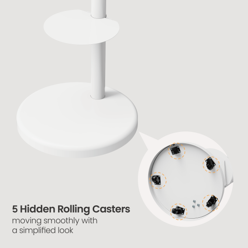 "Stand by You XL" (Matte Black) ขาตั้งทีวี 37-86 นิ้ว Heavy-Duty Mobile TV Floor Stand with shelve, Max VESA 600x400mm., Weight Capacity 50 Kg.(*ไม่รวมจอ)