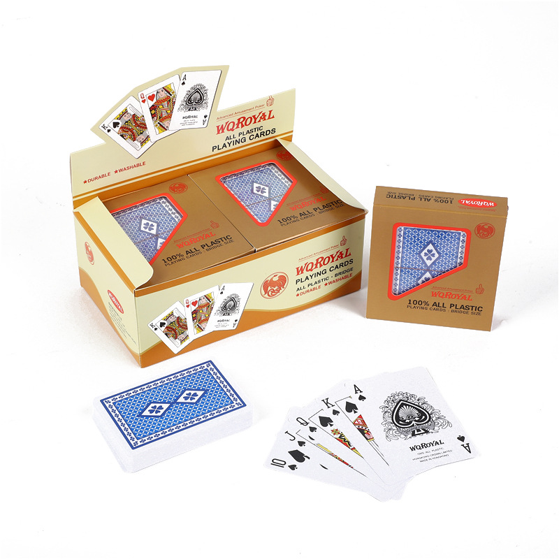 ไพ่บริดจ์ พลาสติกPVC (รุ่นมาตรฐาน) Contract Bridge Playing Cards [WQ Royal] ของแท้ Hongkong