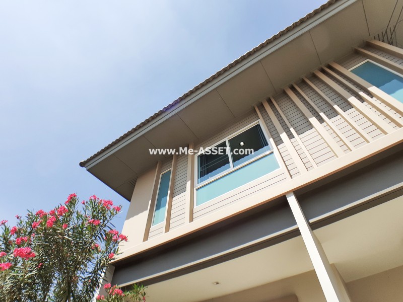 ขายบ้านเดี่ยว ม.คณาสิริ ศาลายา ถ.สำเร็จพัฒนา ต.ศาลากลาง อ.บางกรวย นนทบุรี ใกล้ ม.มหิดล / พื้นที่ 2 ชั้น 53.1 ตารางวา