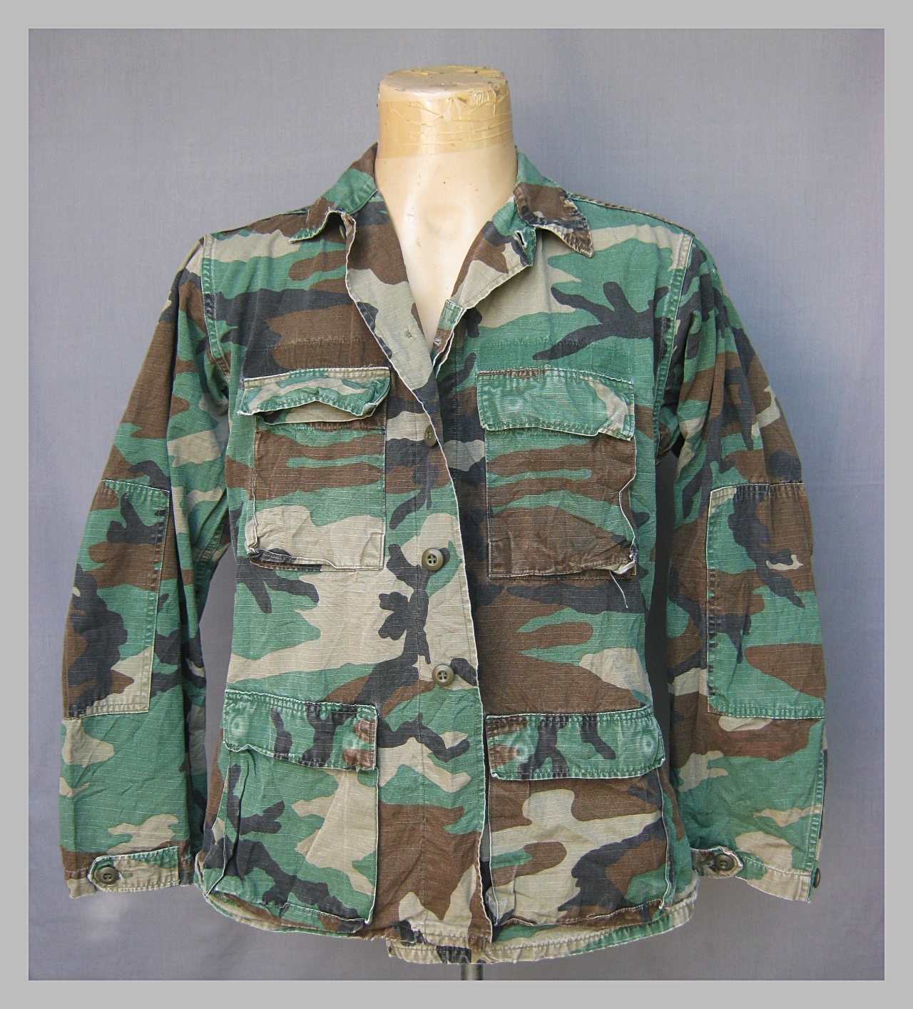 เสื้อทหาร USA ลาย M81 woodland Coat Hot weather cotton 100%
