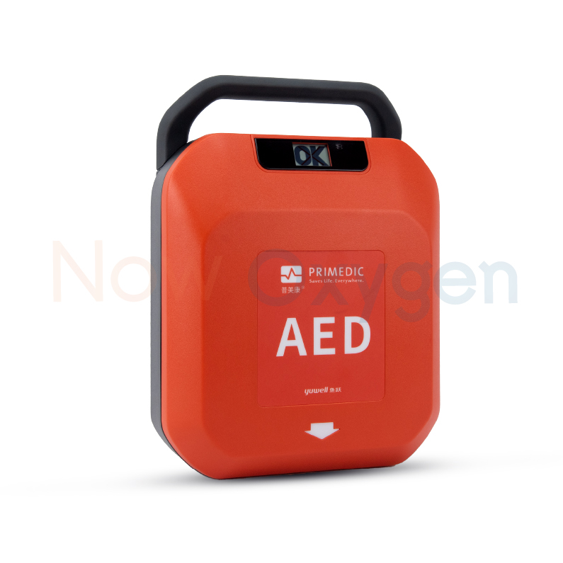 เครื่องกระตุกหัวใจด้วยไฟฟ้าแบบอัตโนมัติ (AED) Yuwell รุ่น HeartSave Y8 + ตู้เก็บ + ฟรีชุดช่วยหายใจมือบีบ ambu bag