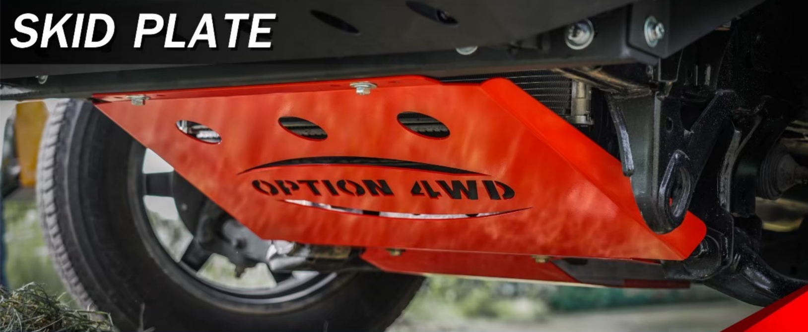 กันแคร้ง Option 4WD สีแดง