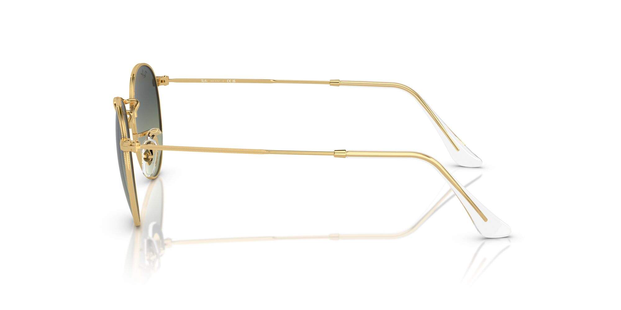 แว่นกันแดด Ray-Ban Round metal RB3447 001/BH 53-21