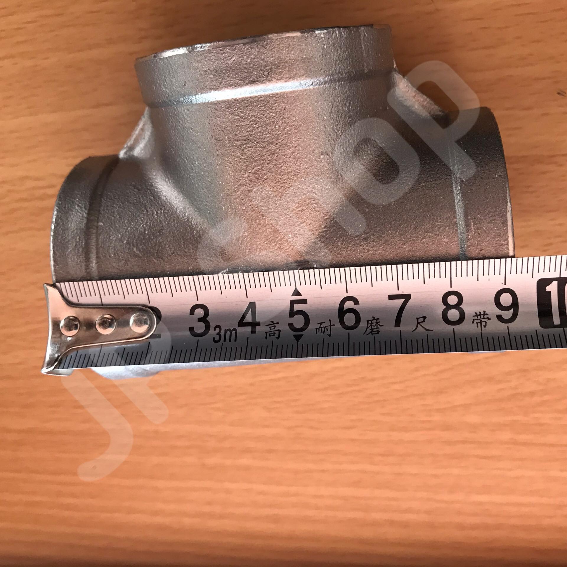 ข้อต่อสามทางสแตนเลส 304 ขนาด 1 1/2( Stainless Steel Tee 304, 1.5" Female Thread (Tee F/F/F) #2853