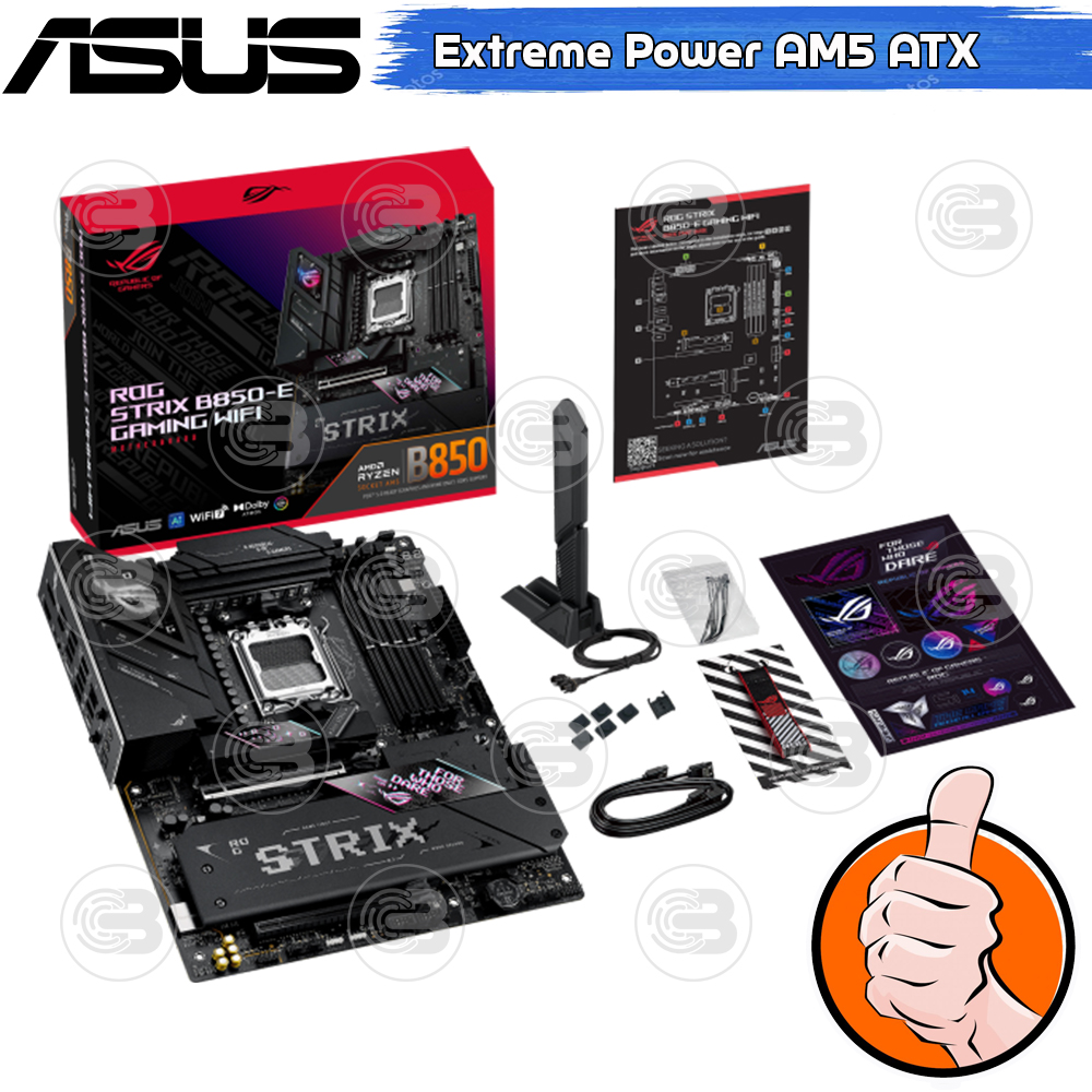 [CoolBlasterThai] ASUS MAINBOARD ROG STRIX B850-E GAMING WIFI AMD SOCKET AM5 DDR5 ATX ประกัน 3 ปี