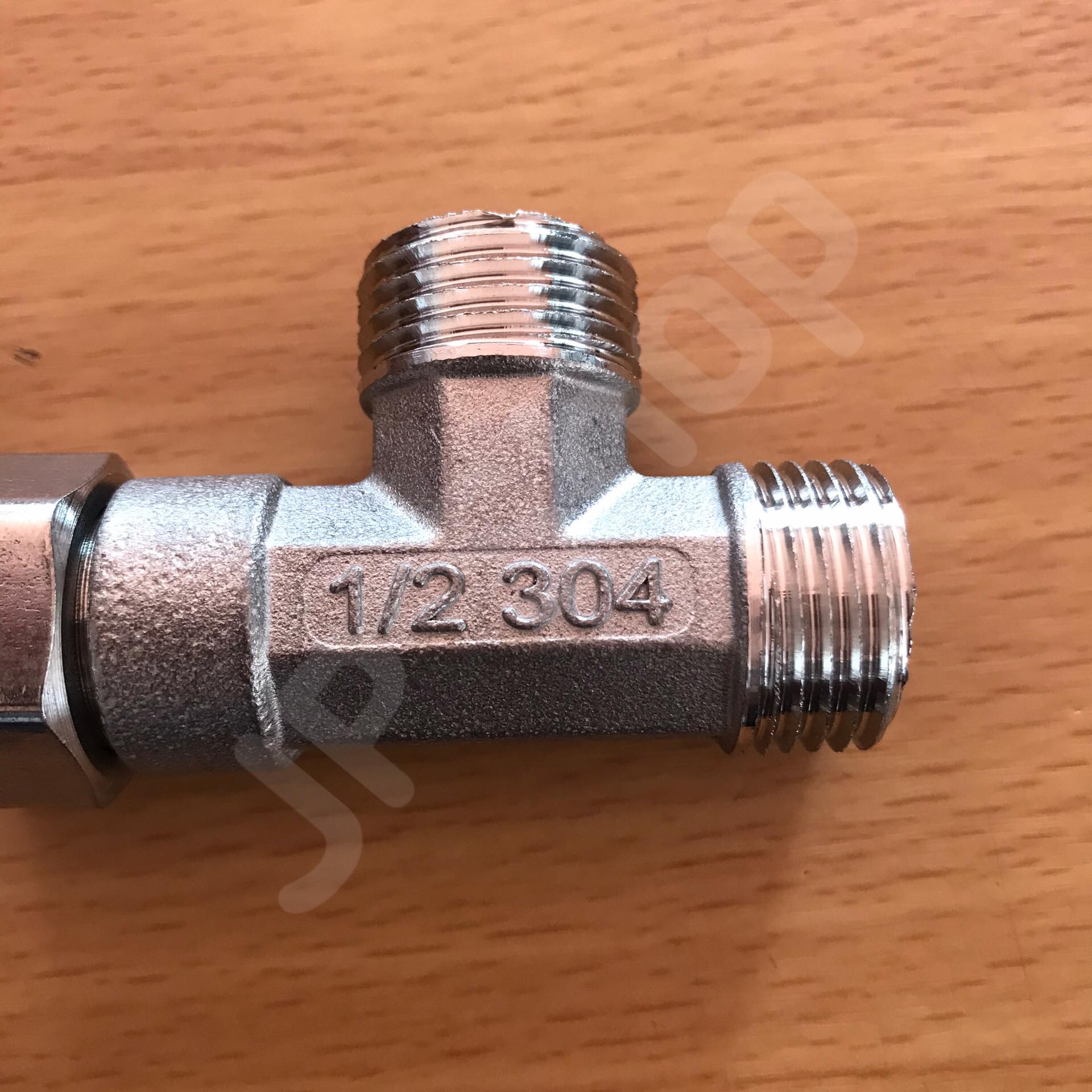 สามทางยูเนี่ยน 1/2'' (4หุน) พร้อมลูกยาง นอก-นอก-ในสแตนเลส304 #0155