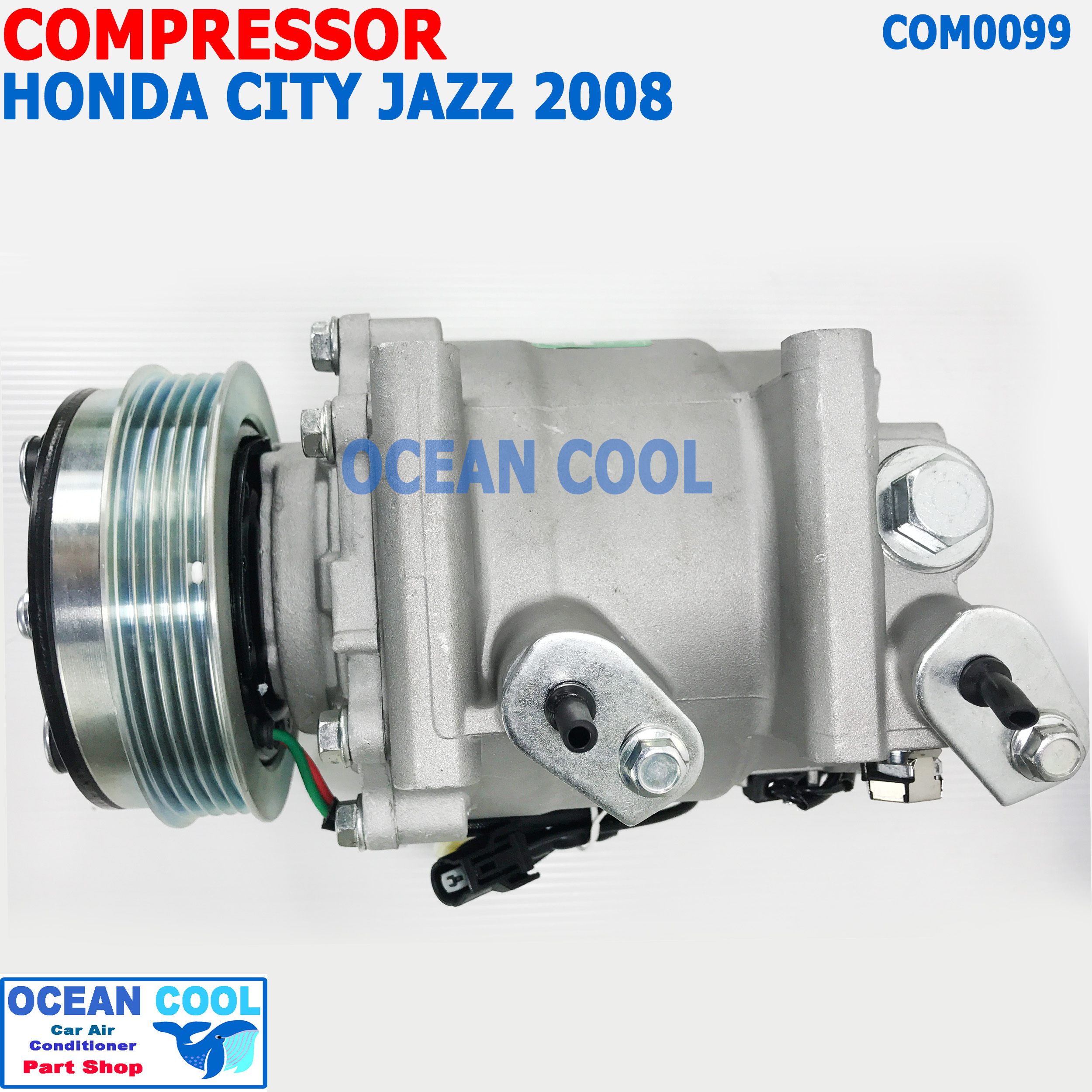 คอมเพลสเซอร์ ฮอนด้า ซิตี้ แจ๊ส 2008 - 2012 COM0099 Compressor For HONDA CITY JAZZ GE 2008 - 2012 1.5 2009 2010 2011 คอมแอร์ คอม คอมเพสเซอร์ อะไหล่แอร์ ซิตี๊ เเจ๊ส