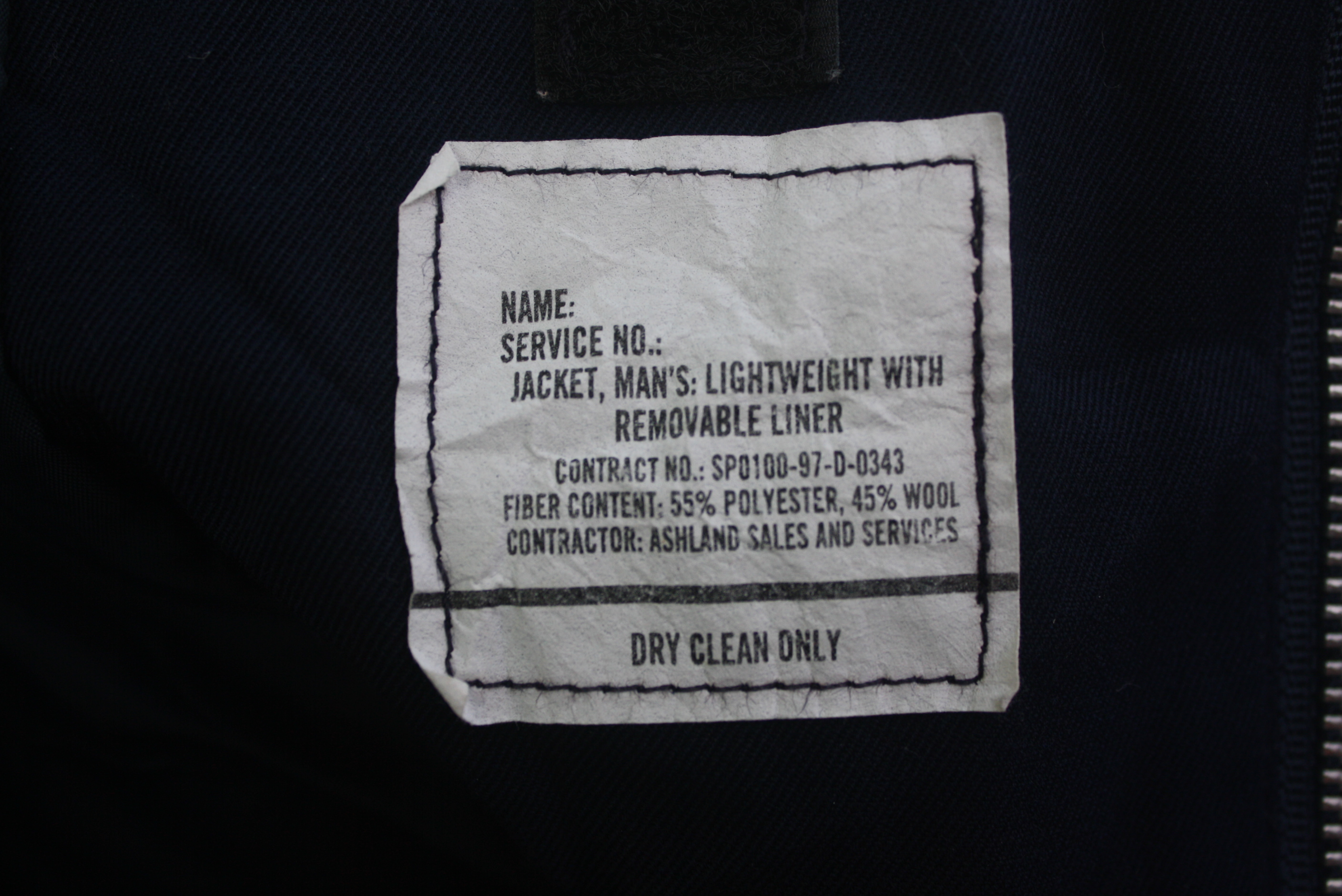 JACKET, MAN'S LIGHTWEIGHT USAF เสื้อทหารอากาศสหรัฐ