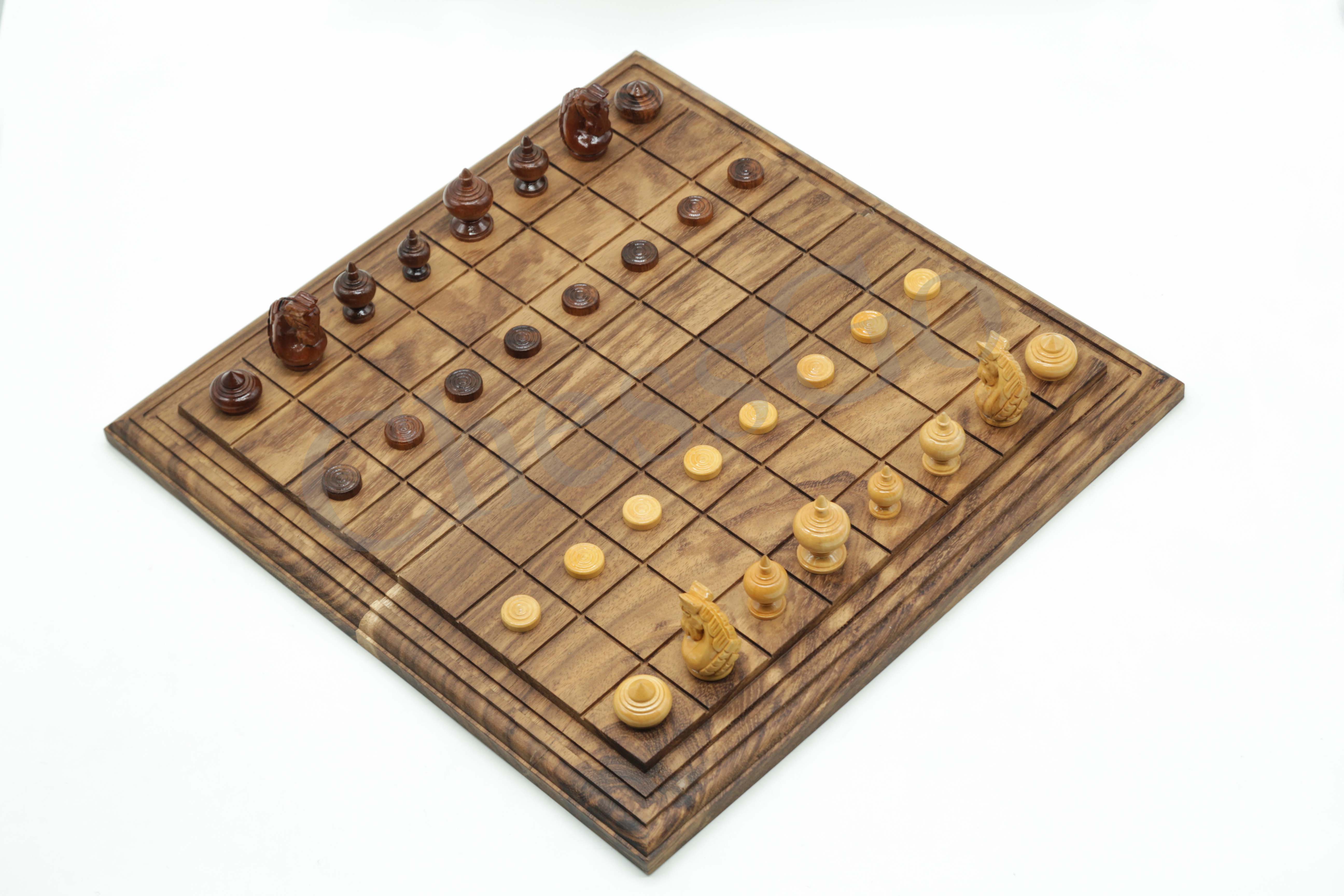 ชุดหมากรุกไทยไม้พฤกษ์(ตัวไม้รุ่นหงส์มังกร)