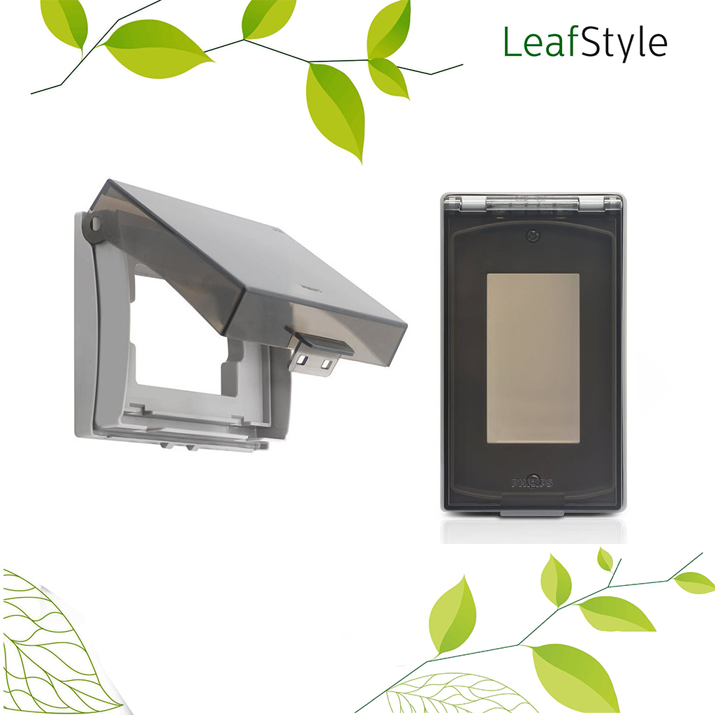 ฝาครอบกันน้ำ ฟิลิปส์ รุ่นลีฟ LEAFSTYLE WEATHERPROOF COVER Philips