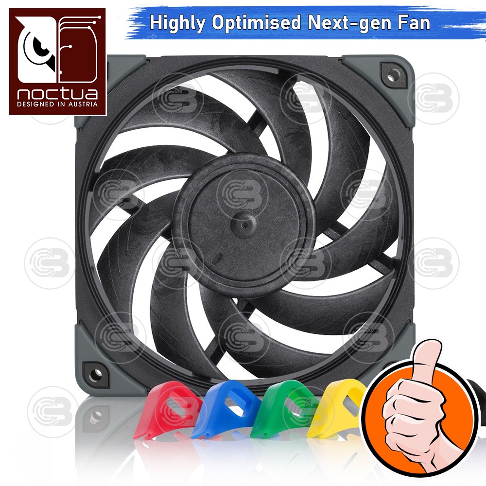 [CoolBlasterThai] Noctua NF-A12x25 PWM Chromax.Black.Swap PC Fan Case (size 120 mm.) ประกัน 6 ปี