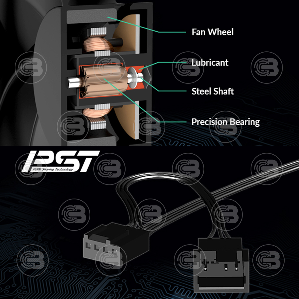 [CoolBlasterThai] ARCTIC F9 PWM PST BLACK (size 90 mm.) PC Fan Case ประกัน 6 ปี