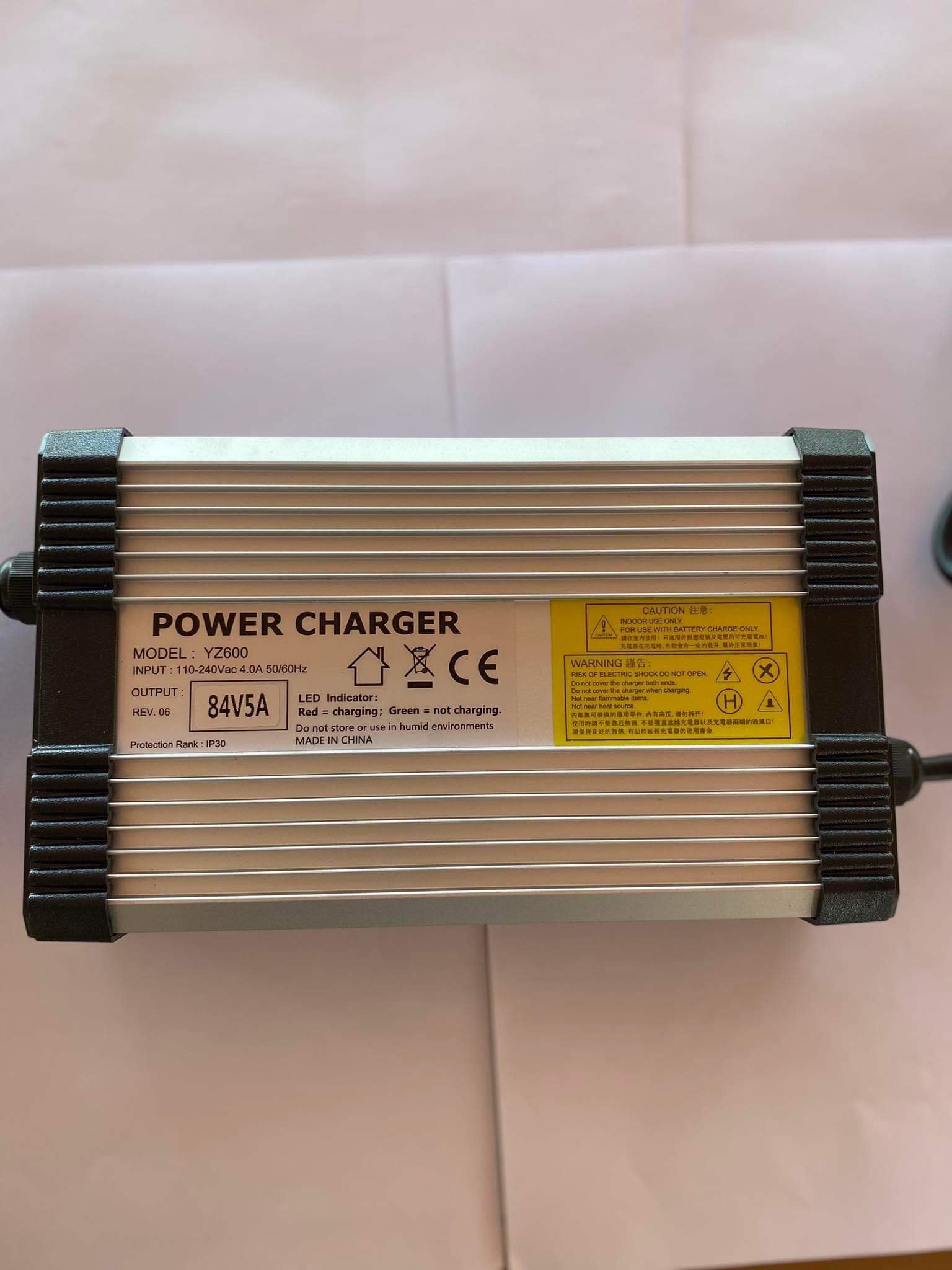 Power Charger GotWay 84V 5A Nikola Msuper X Monster fast charger fit GotWay 84V เครื่องชาร์จแบตเตอรี่รถไฟฟ้า ปลั้กตัว T#84842