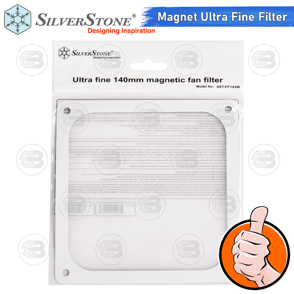 [CoolBlasterThai] SilverStone Ultra Fine Fan Filter 140 mm. Magnet (F143W)