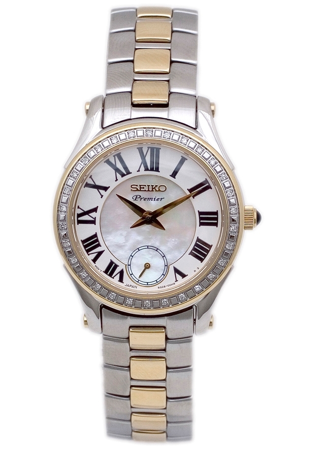 นาฬิกาSEIKO Premier ผู้หญิงเพ็ชรแท้ 30เม็ด รุ่น SRKZ86P1 ของใหม่พร้อมกล่องและใบรับประกัน