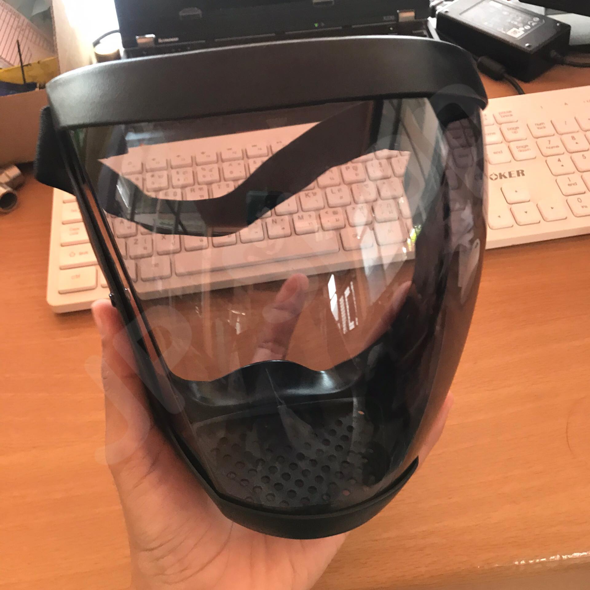 Face shieid หน้าสกากเฟสชิว สีดำ ใส่สบาย เต็มหน้า ราคาไม่แพง สนใจสั่งซื้อได้เลย #04250