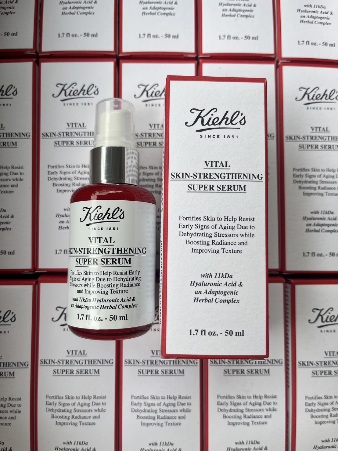 Kiehl's Vital Skin-Strengthening Super Serum 50ml. เซรั่มขวดแดง
