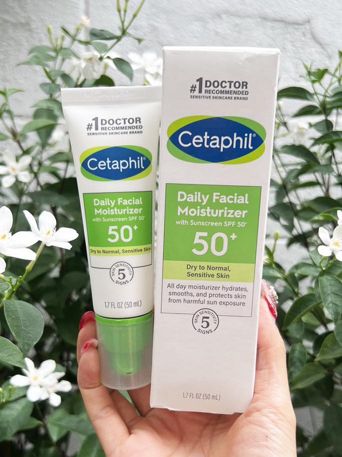 Cetaphil Daily Facial Moisturizer with SPF 50+ 50ml. ครีมกันแดด