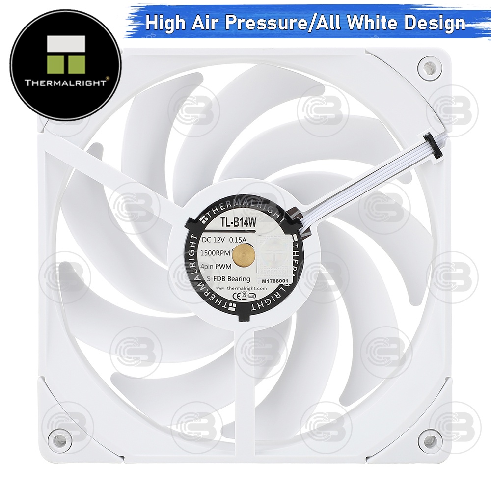 [CoolBlasterThai] Thermalright TL-B14W 1500+ RMP Static Pressure Fan Case (size 140 mm.) ประกัน 6 ปี