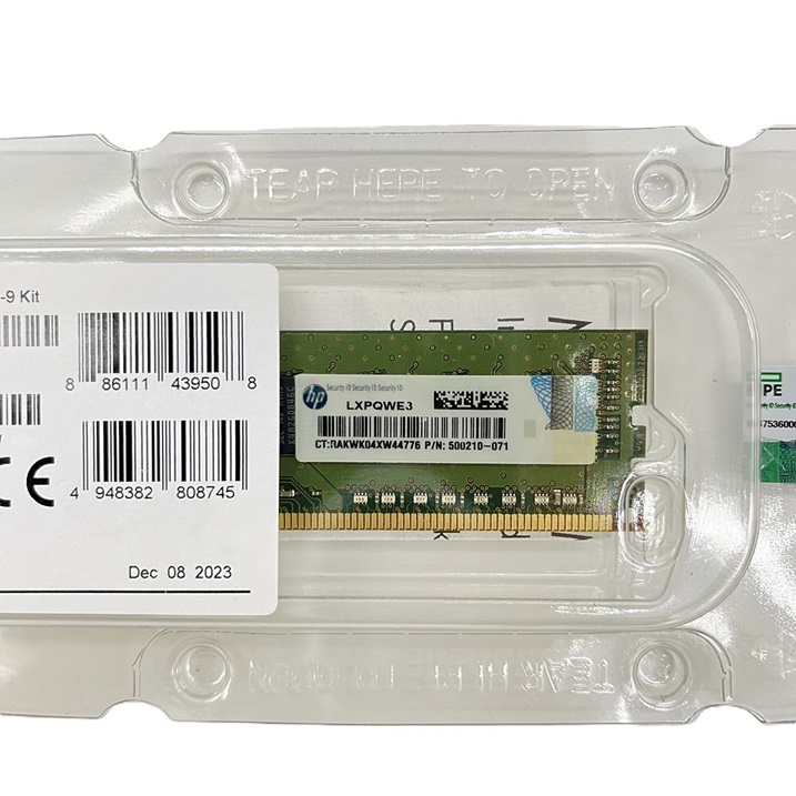 NEW HP 647907-B21 664695-001 [TorCompTH Thailand ขาย จำหน่าย ราคา] HP 4GB 2Rx8 PC3L-10600E (DDR3-1333) Unbuffered LP Memory Kit