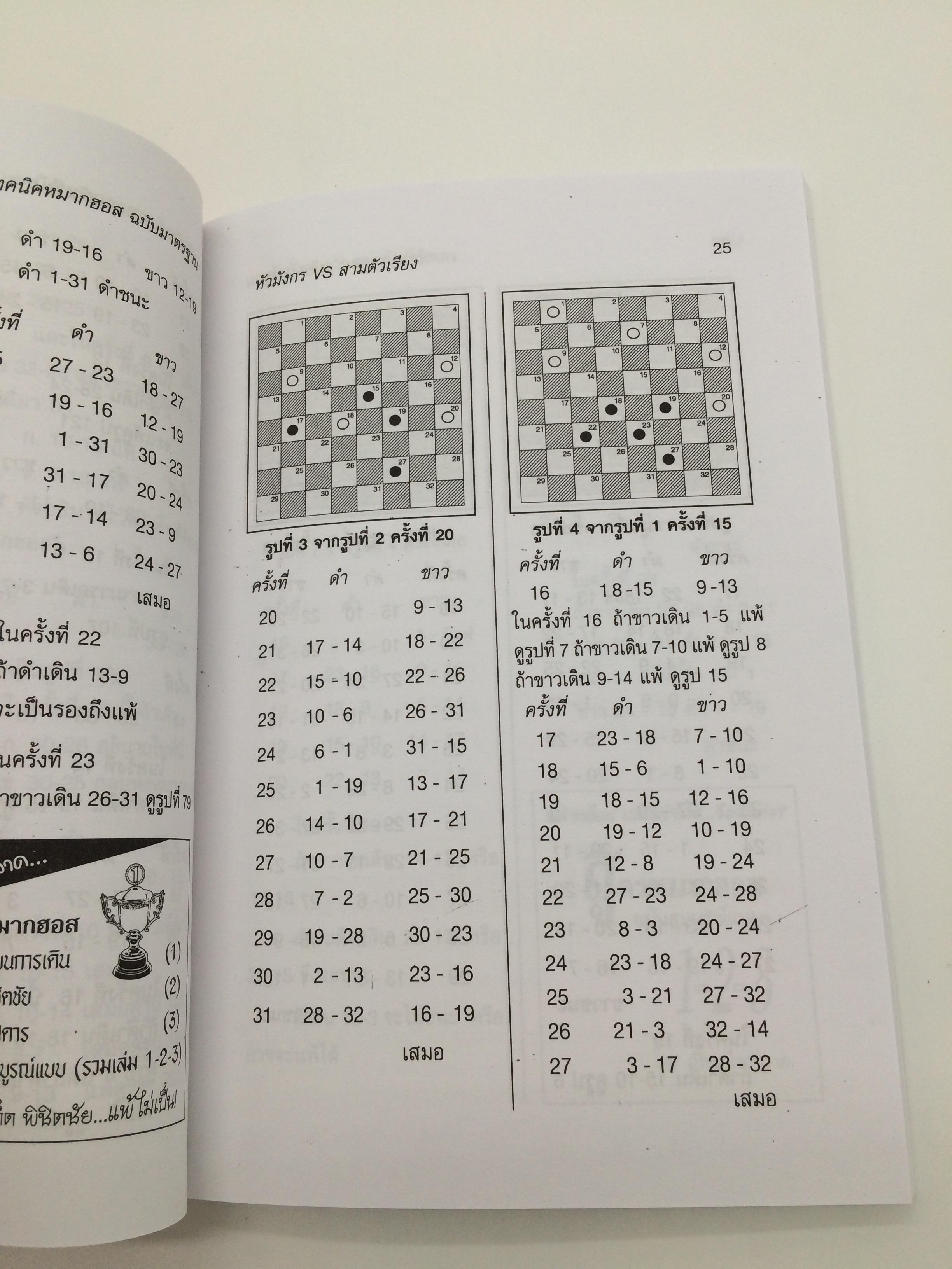 หนังสือเทคนิคหมากฮอส ฉบับหัวมังกร