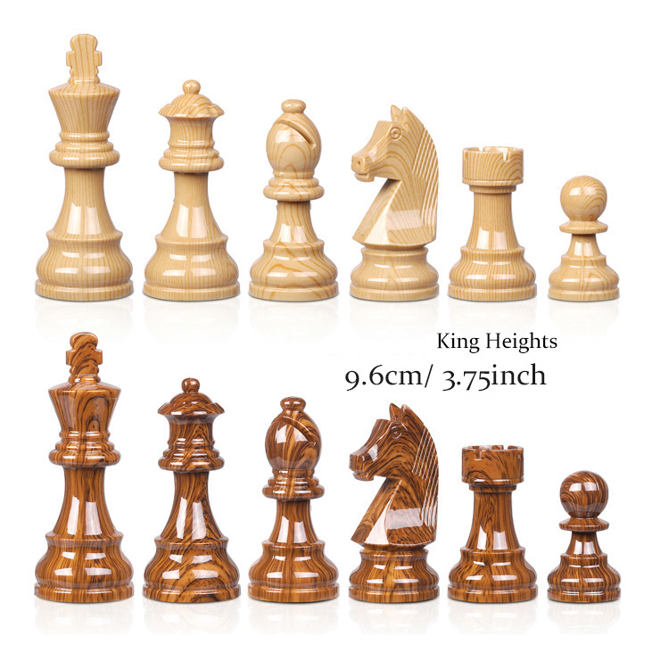 ชุดหมากรุกสากลไม้ German Knight Staunton Wooden Chess Set 3