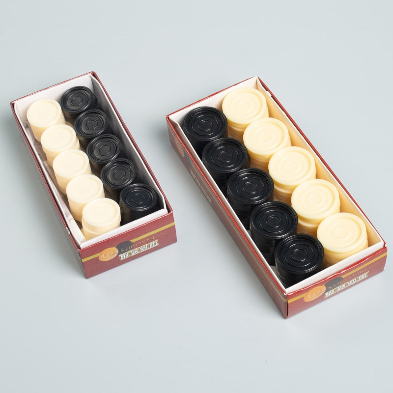 ตัวหมากฮอสพลาสติกABS (40ตัว) Plastic Checkers Pieces