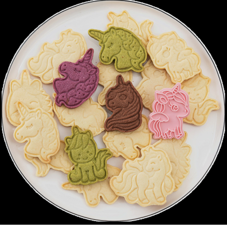 พิมพ์กดคุกกี้ลายโพนี่ พิมพ์กดคุกกี้ลายยูนิคอร์น