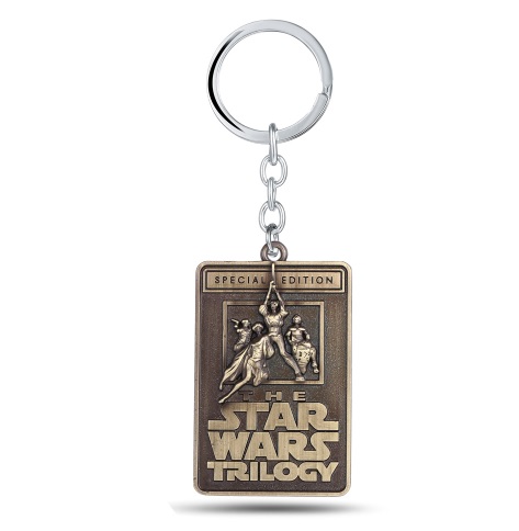 พวงกุญแจ โลหะ Star Wars Trilogy สีบรอนซ์ - Star Wars Keychain