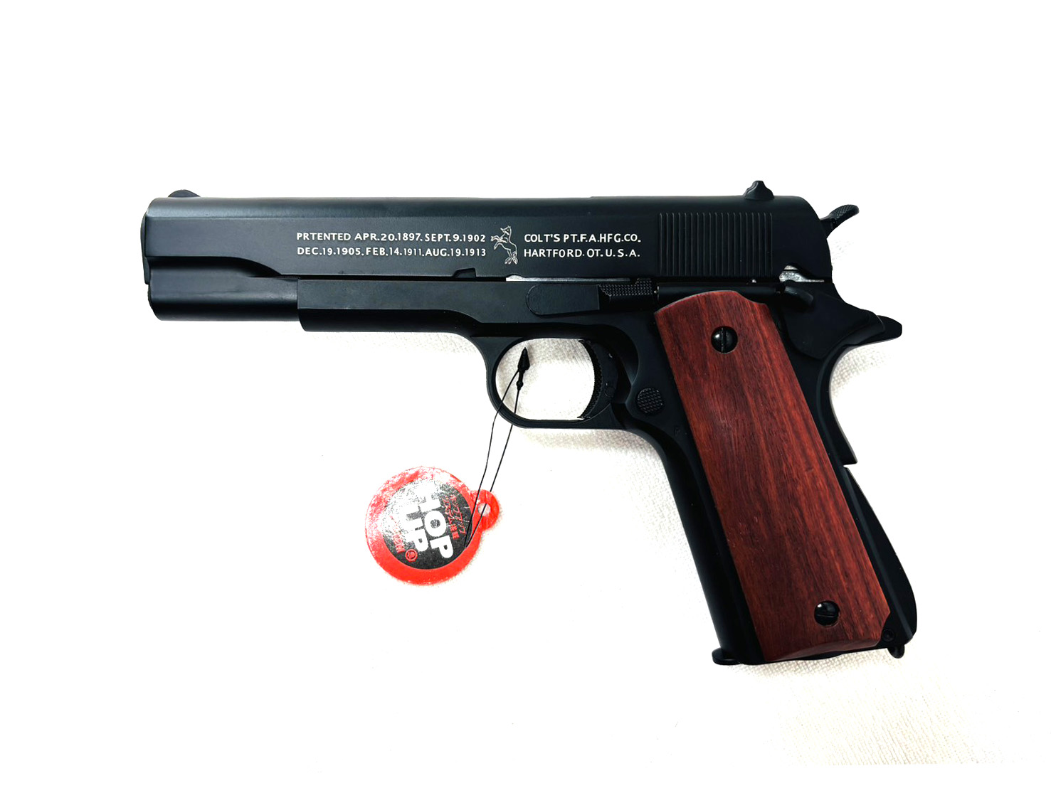 ปืนบีบีกันอัดแก็ส รุ่น M1911 ประกับไม้แท้