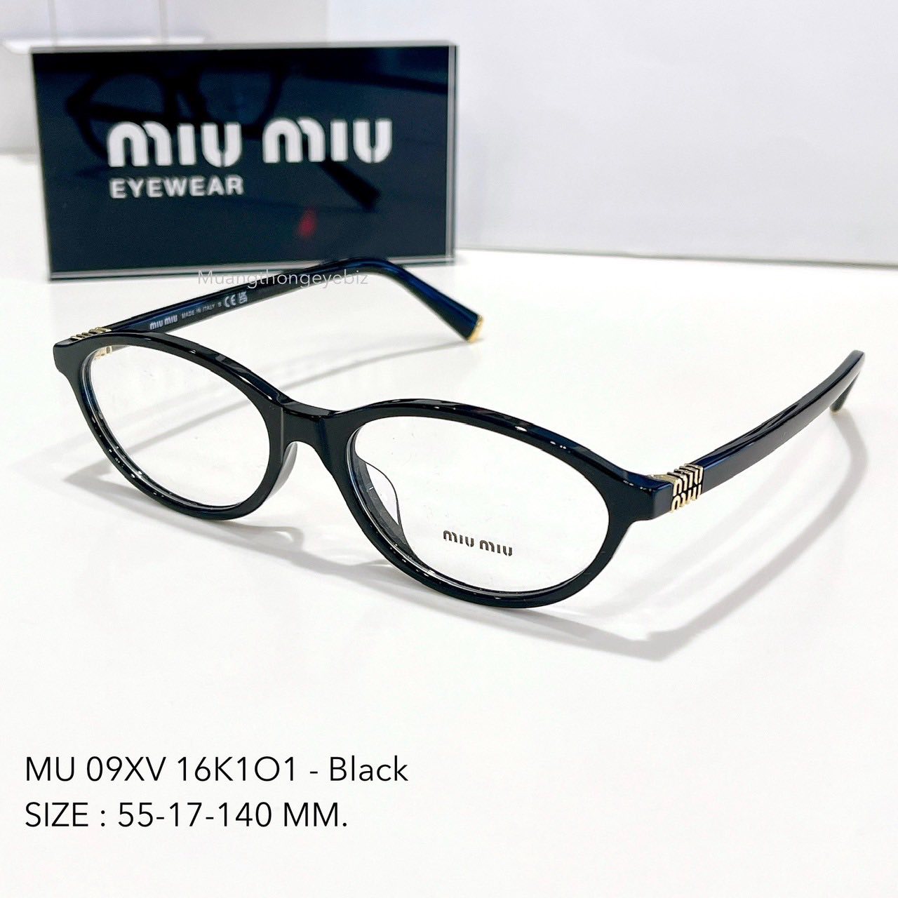 กรอบแว่นMiu Miu MU 09XVF 16K1O1 - Black