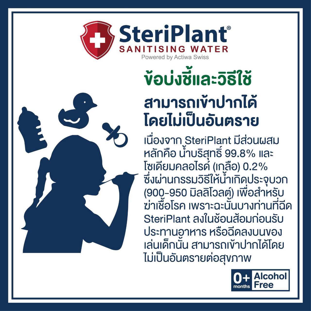 สเปรย์ฆ่าเชื้อโรค Steriplant ขนาด 50 ml.