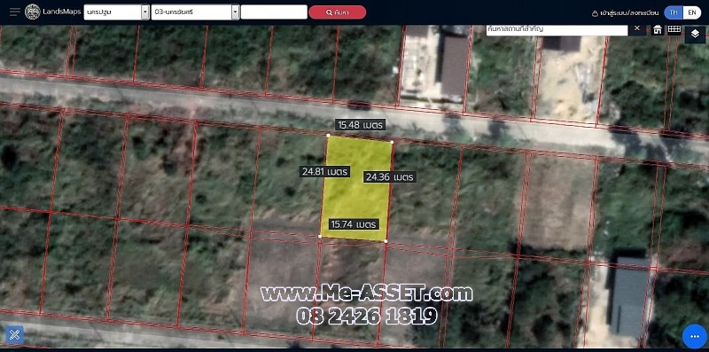 ขายที่ดินถมแล้ว ย่าน ไร่ขิง หอมเกร็ด สามพราน นครชัยศรี บรมราชชนนี : ม.ออมไทย : 100 ตร.วา