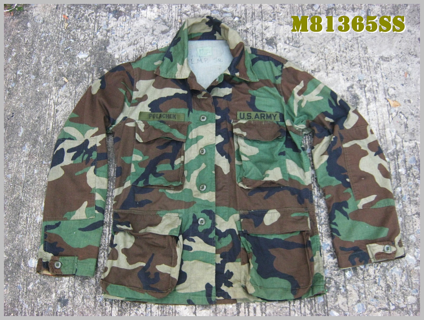 ขายแล้ว เสื้อทหารสหรัฐ ลายพรางwoodland M81