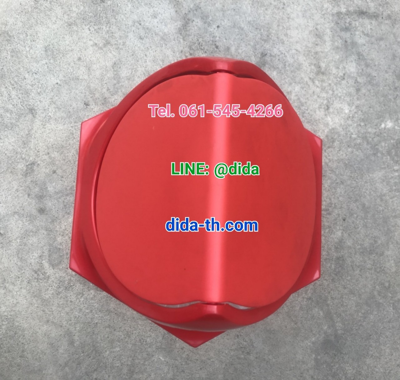 ถังขยะเทศบาล พลาสติกใส หกเหลี่ยม ฝาแกว่ง ความจุ 56 ลิตร