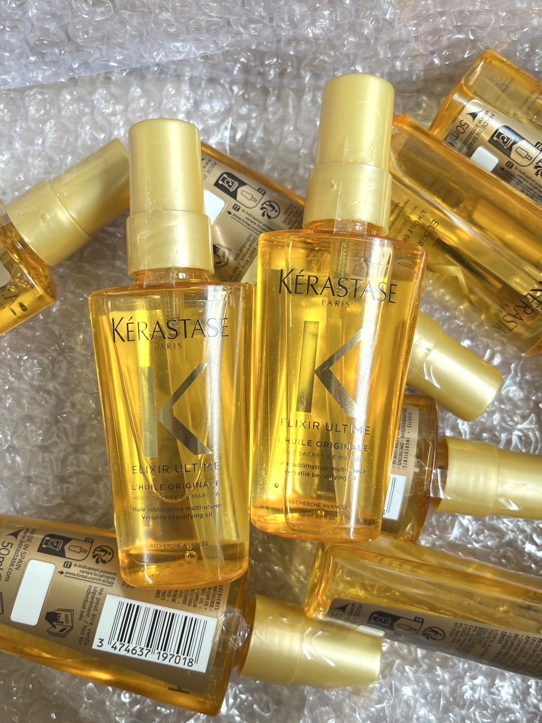 Kerastase Elixir Ultime Beautifying Oil 50ml. ออยล์บำรุงเส้นผม ขนาดทดลอง ของแท้ (1ขวด)