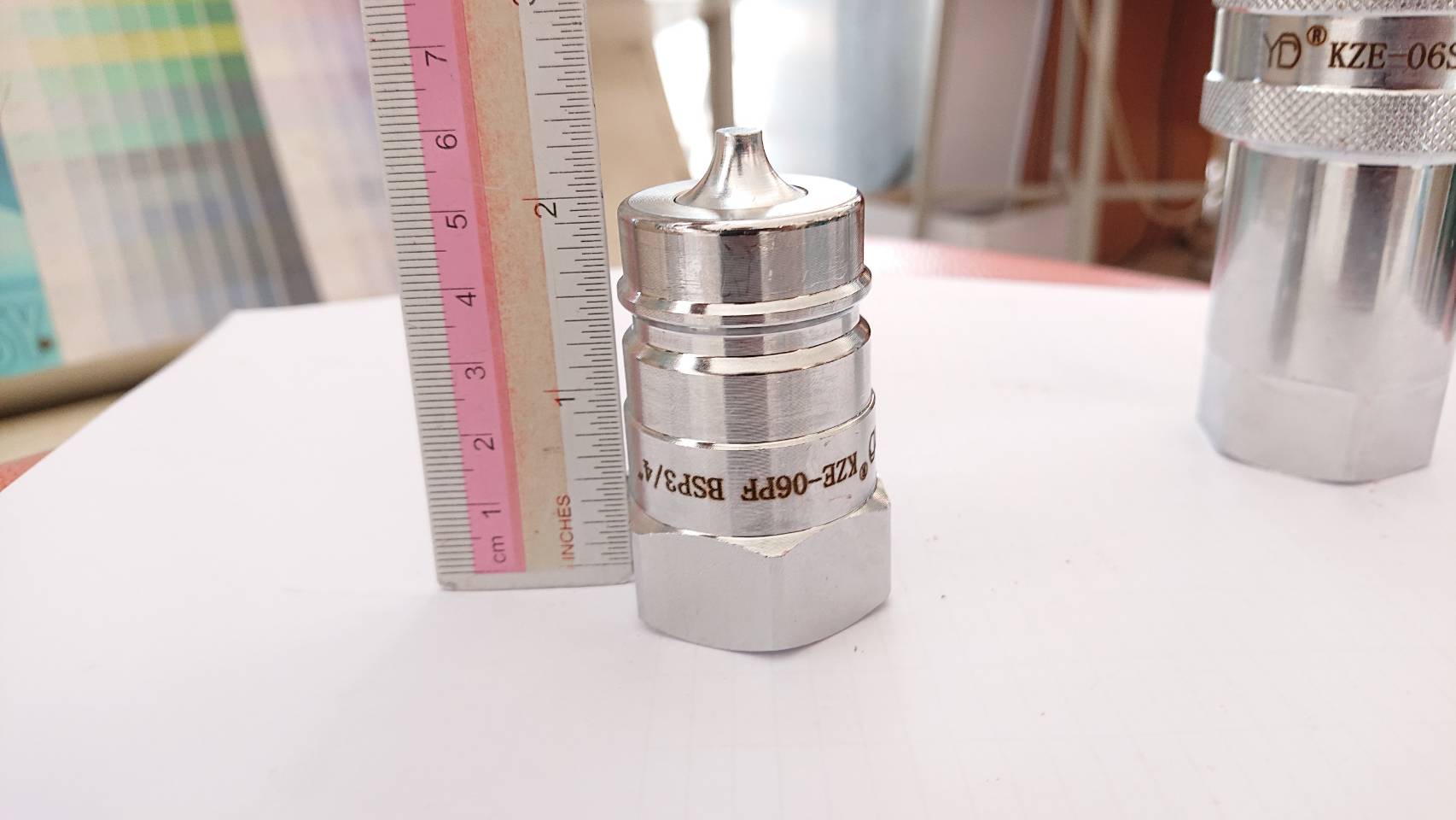 ข้อต่อน้ำมันไฮดรอลิค 3/4" Coupling/Coupler ข้อต่อสวมเร็ว ชุด(ผู้+เมีย) สำหรับต่อน้ำมันไฮดรอลิก #340679