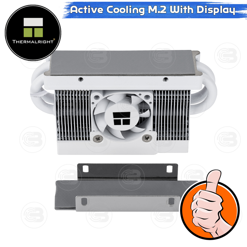 [CoolBlasterThai] Thermalright HR-10 2280 PRO Digital WHITE SSD M.2 COOLING KIT With Heatpipe
