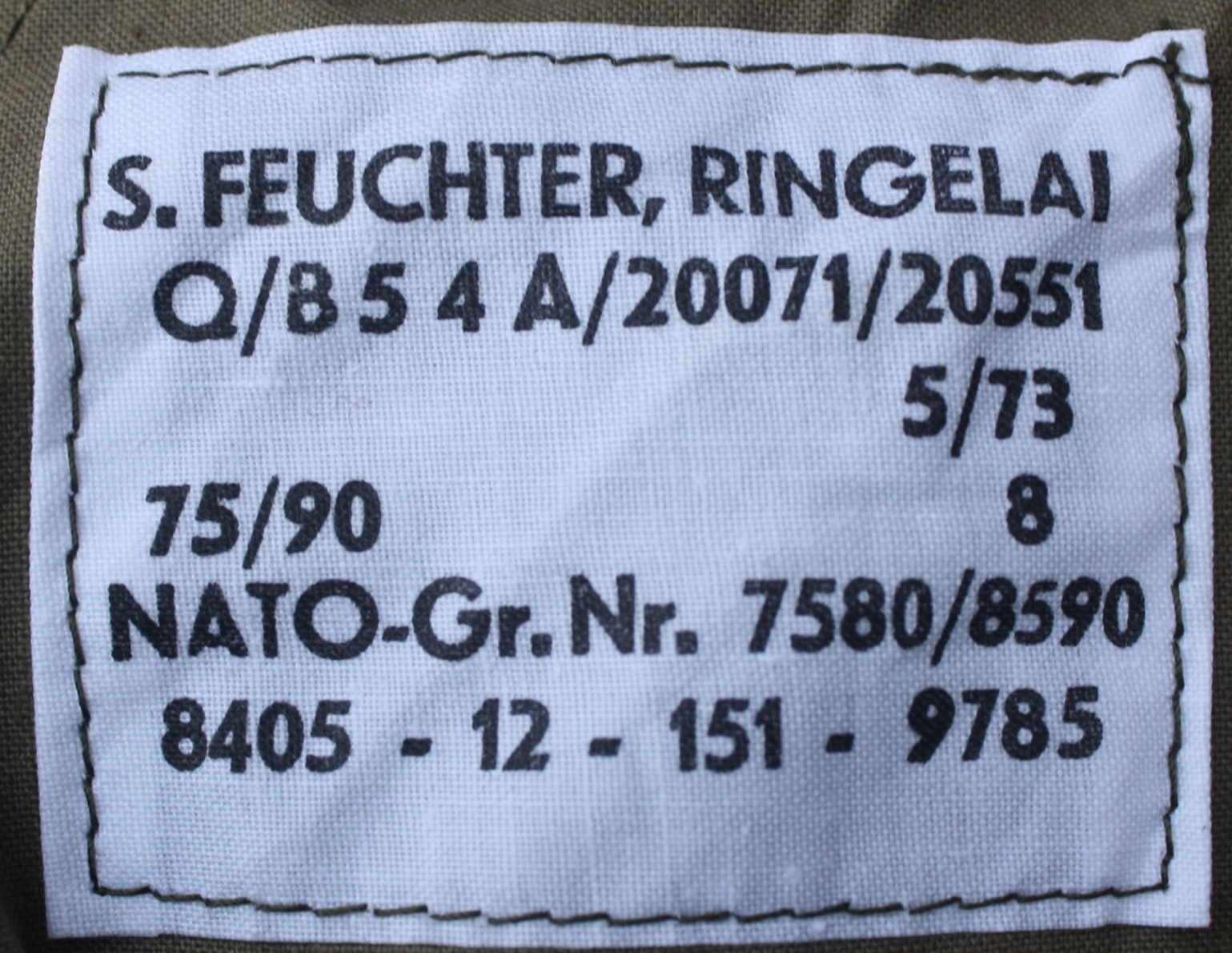 ขายแล้ว กางเกงทหารเยอรมันผ้า wool