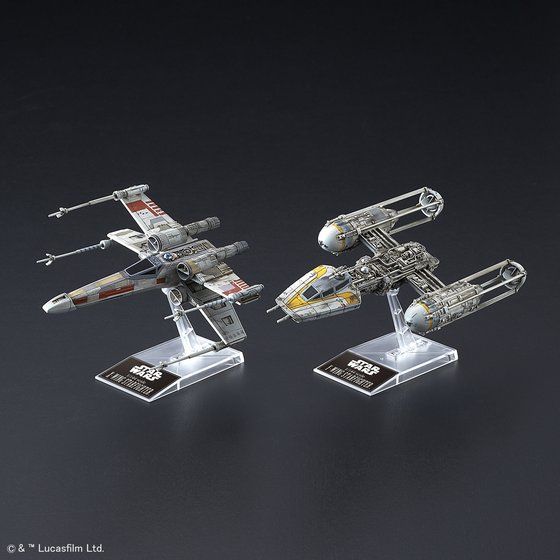 1/144 X-Wing Starfighter & Y-Wing Starfighter BANDAI - Star Wars