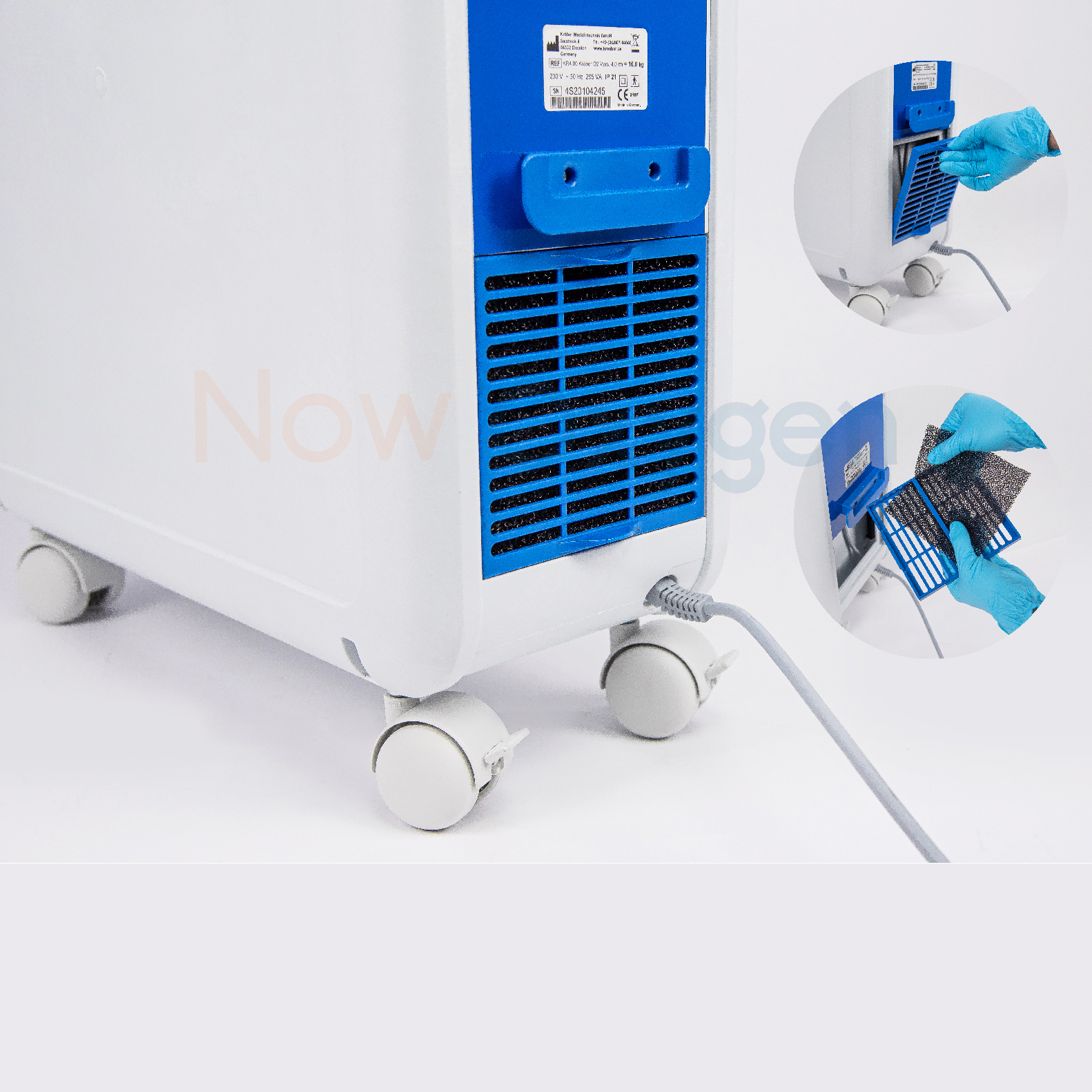 เครื่องผลิตออกซิเจน 5 ลิตร (เสียงเงียบ >31dBA) Kroeber รุ่น 4.0 (Premium) ประกันศูนย์ไทย 3 ปี