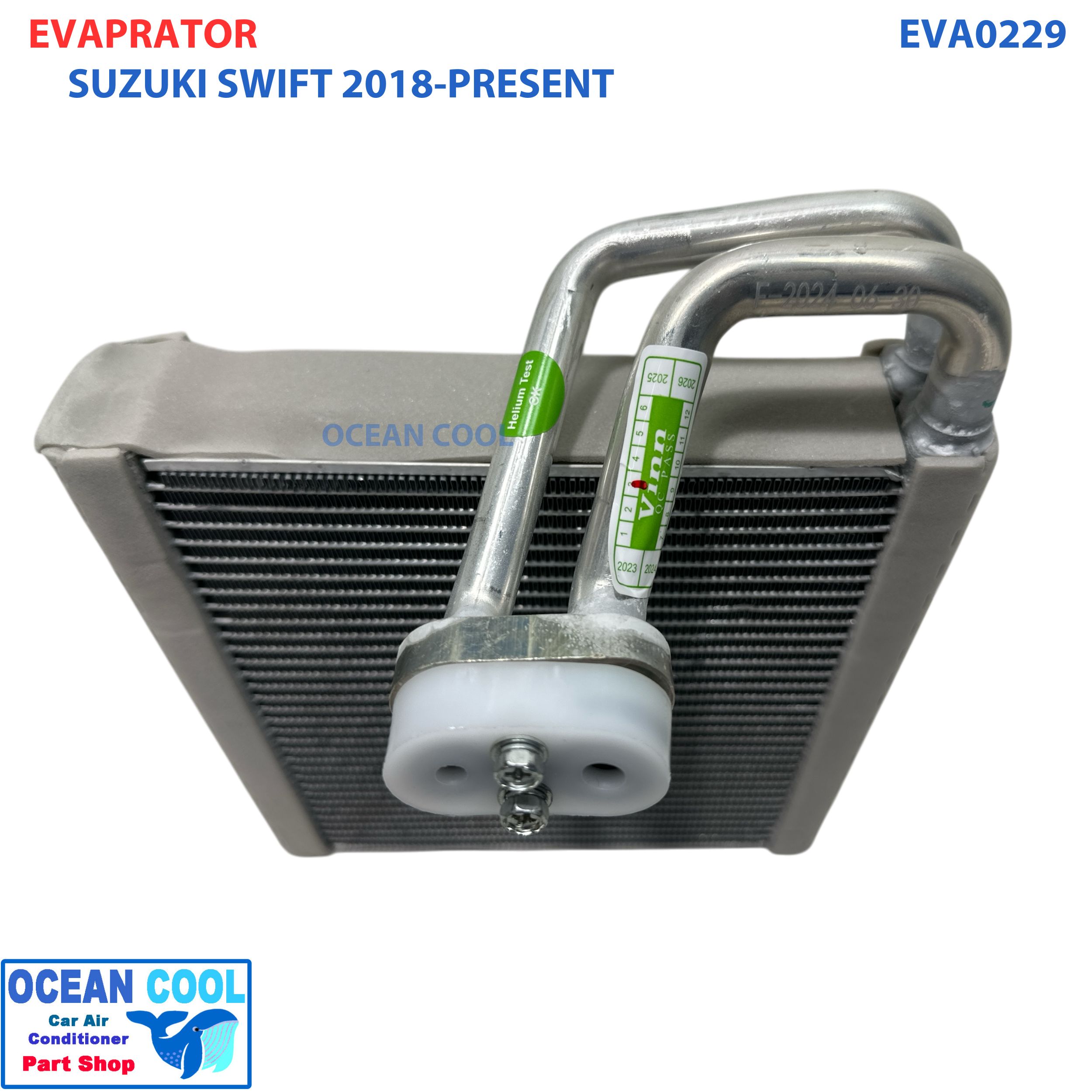 คอยล์เย็น ซูซูกิ สวิฟ ปี 2018 - ปัจจุบัน EVA0229 EVAPORATOR SUZUKI SWIFT '18-PRESENT ตู้แอร์ คอยเย็น คอล์ยเย็น