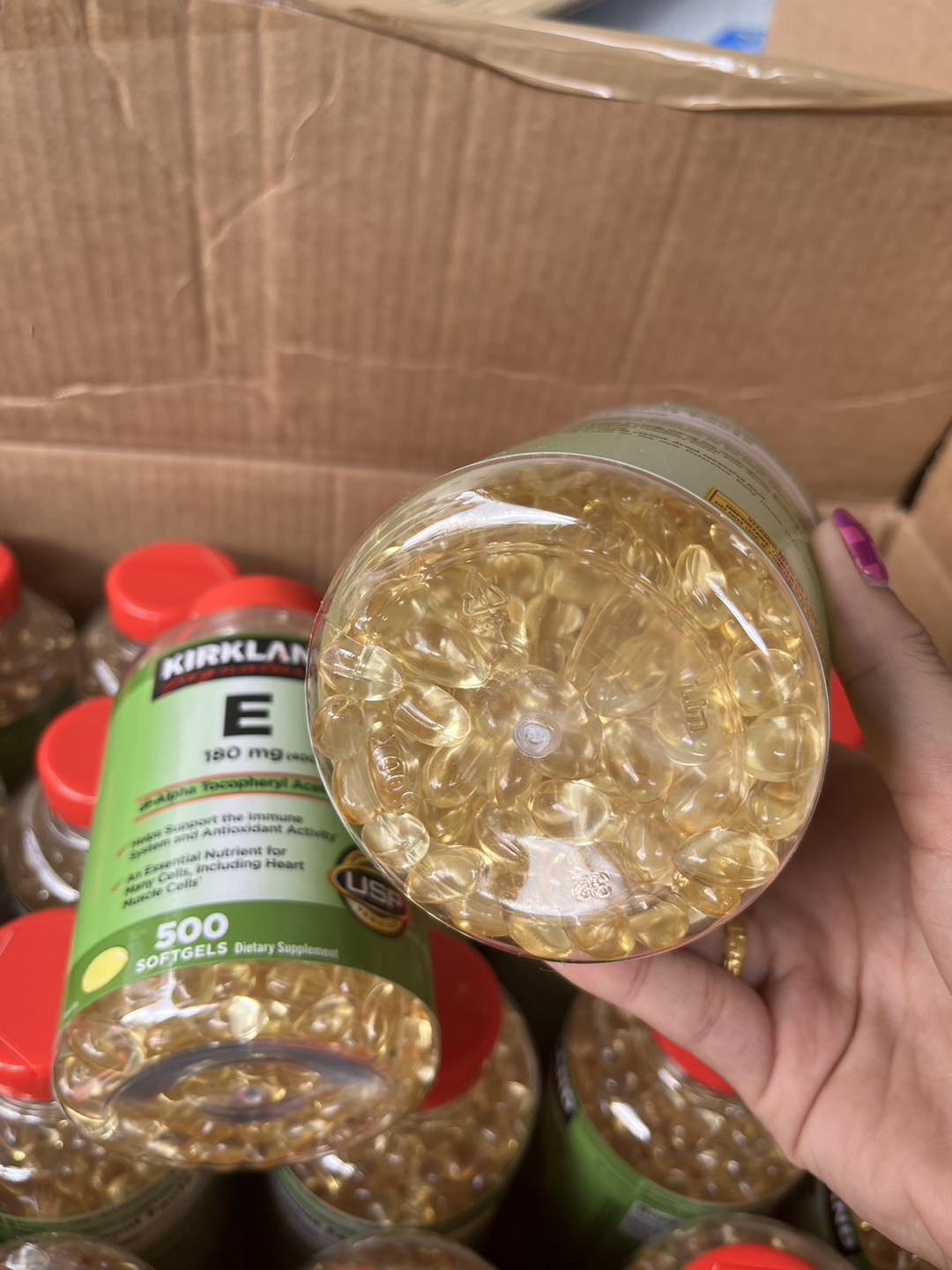 Kirkland Signature Vitamin E 400 I.U (500เม็ด) เคิร์กแลนด์ วิตามินอี