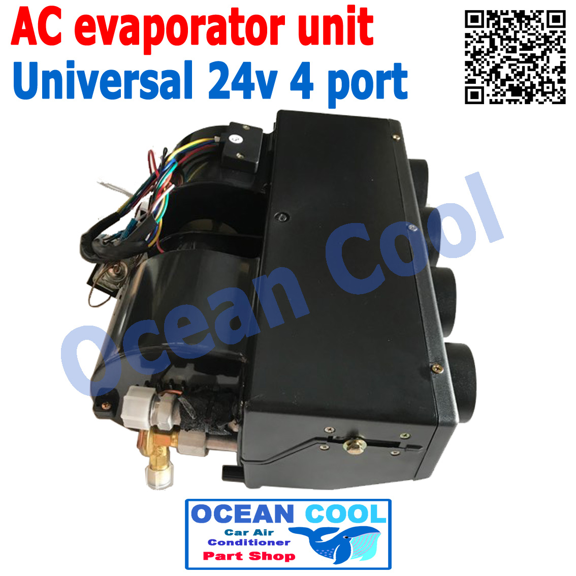 ตู้แอร์ ฝัง 432 , 24V สำเร็จรูป ใช้กับรถ บรรทุก 6 ล้อ 10 ล้อ รถตัก รถแบคโฮ รถเกรด 432-000 EVA0004 อะไหล่ แอร์ รถยนต์