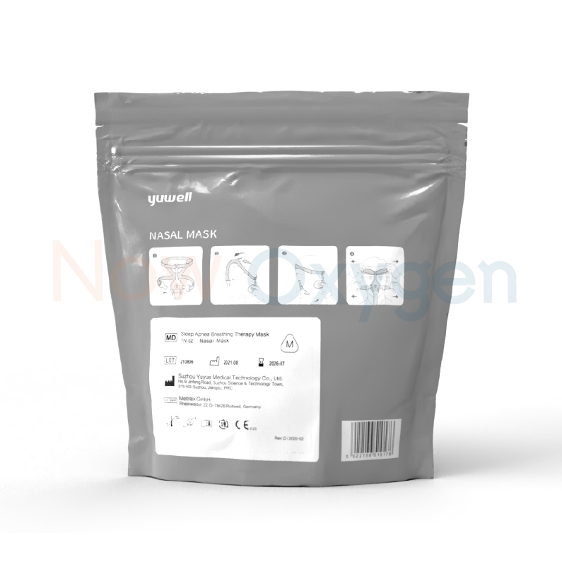 หน้ากากชนิดครอบจมูกสำหรับเครื่อง CPAP Bipap (Yuwell Nasal Mask YN-02) มีขนาด S M L