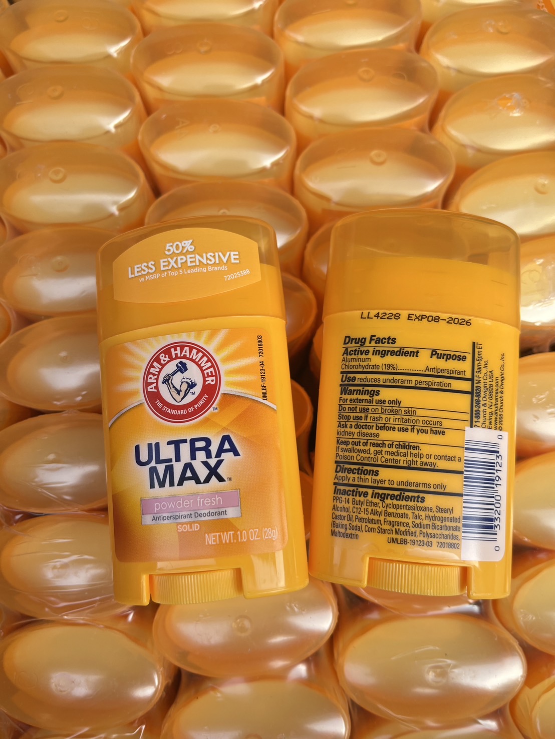 Arm & Hammer Ultra Max 28g. กลิ่น Powder fresh กลิ่นแป้งเด็ก (1อัน)