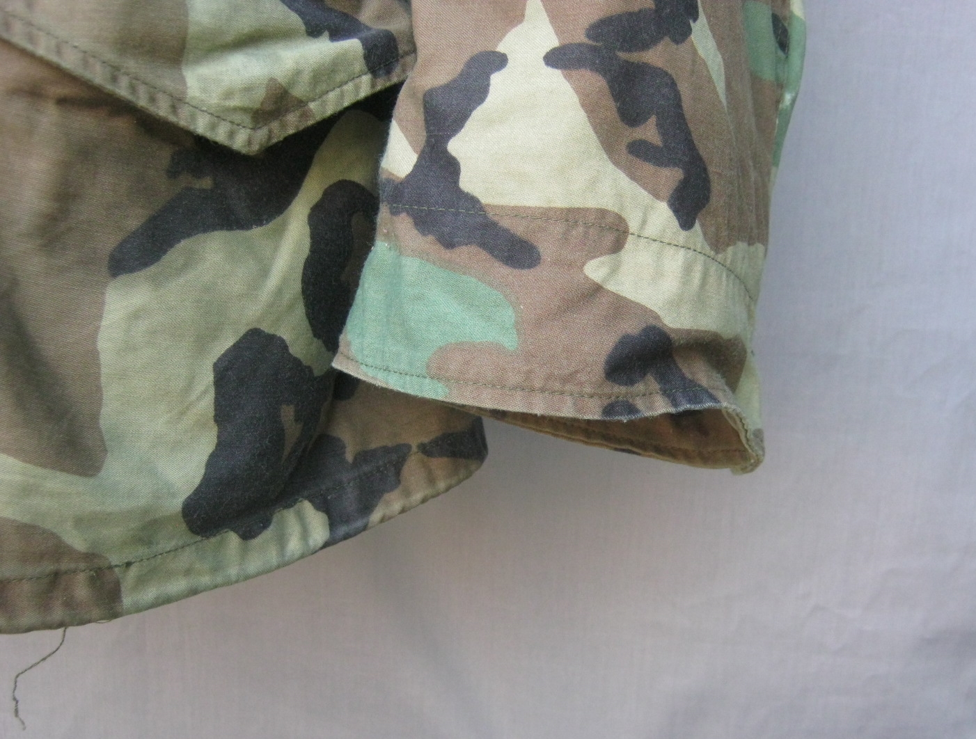 เสื้อM65 ลายพรางwoodland Large short