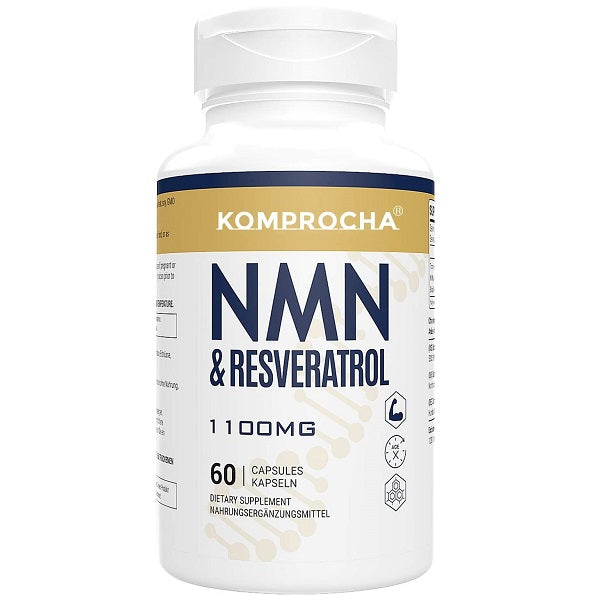 Komprocha NMN & Resveratrol 1100 mg 60 capsules อาหารเสริมย้อนวัย Anti-Aging