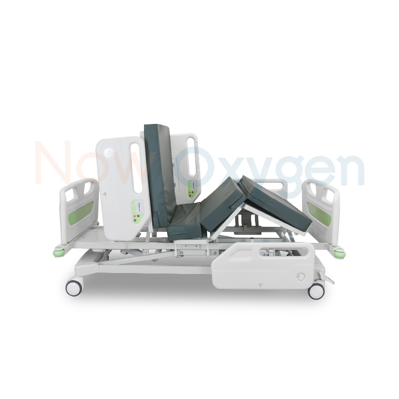 เตียงผู้ป่วยไฟฟ้า 8 ฟังก์ชั่น (Premium Luxury Hospital Bed (Limited Edition) A-052) มีแบตเตอรี่สำรองไฟฟ้าในตัว กรณีไฟฟ้าดับก็ยังสามารถใช้งานได้ ปรับเชิดศรีษะ - เท้า เป็นท่านั่งได้ รับประกันศูนย์ไทย 6 ปี